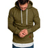Sweatshirt men 2019 NEW hoodies brand male long sleeve solid men Black Bed big size - menochic